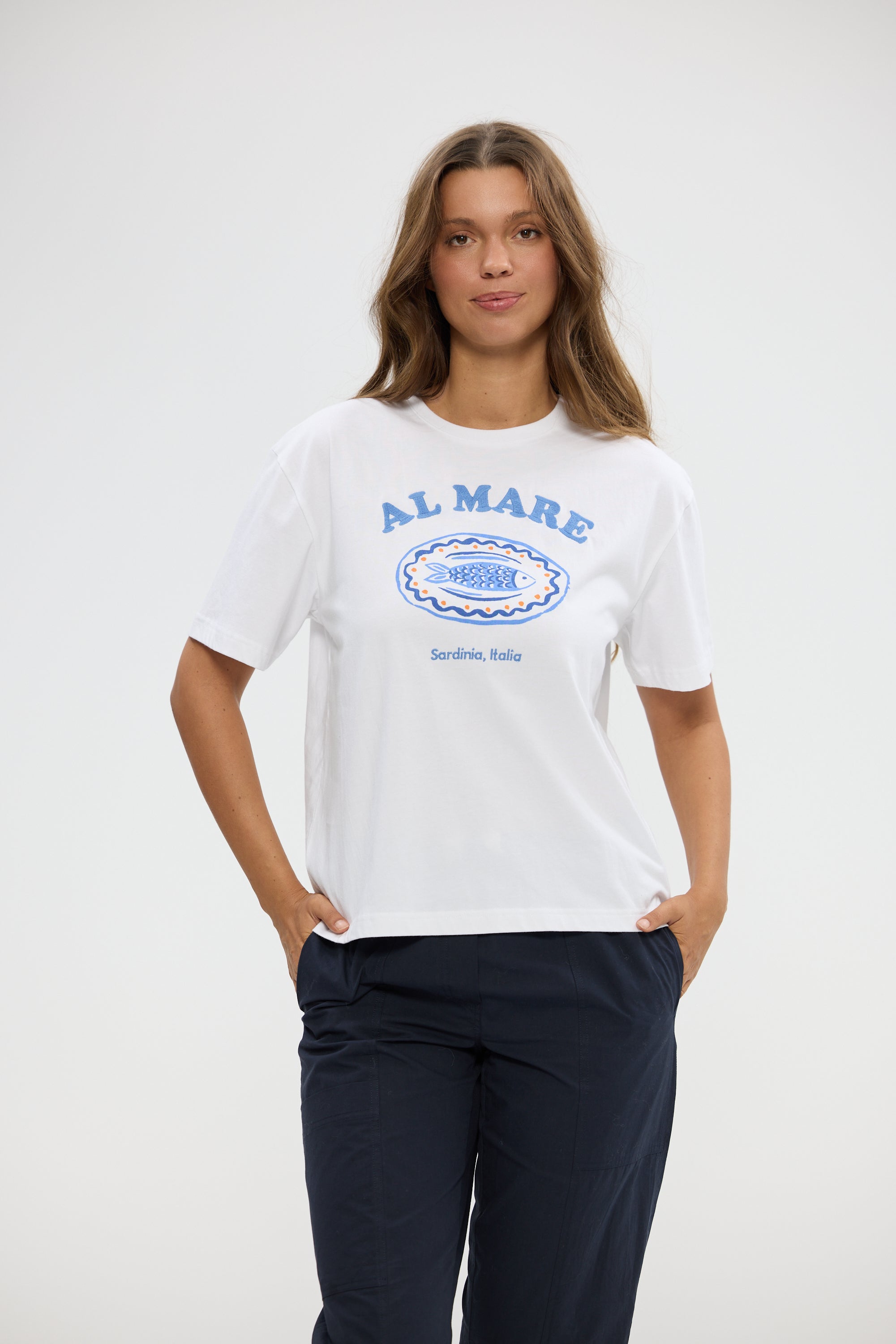 Al Mare Tee - White-Tops-Holiday-The Bay Room