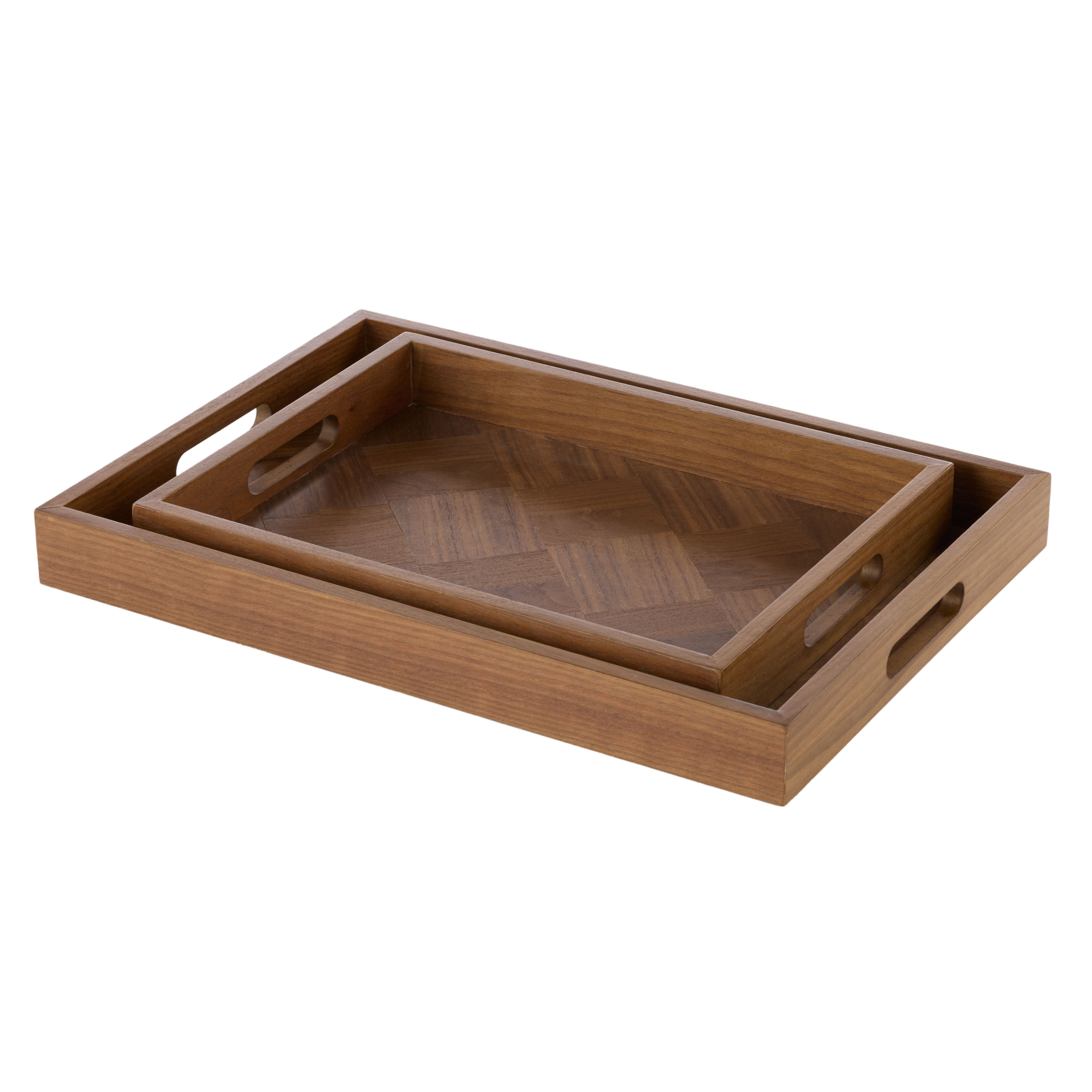 Aldus Ash Wood Veneer Tray-Decor Items-Academy Home Goods-The Bay Room