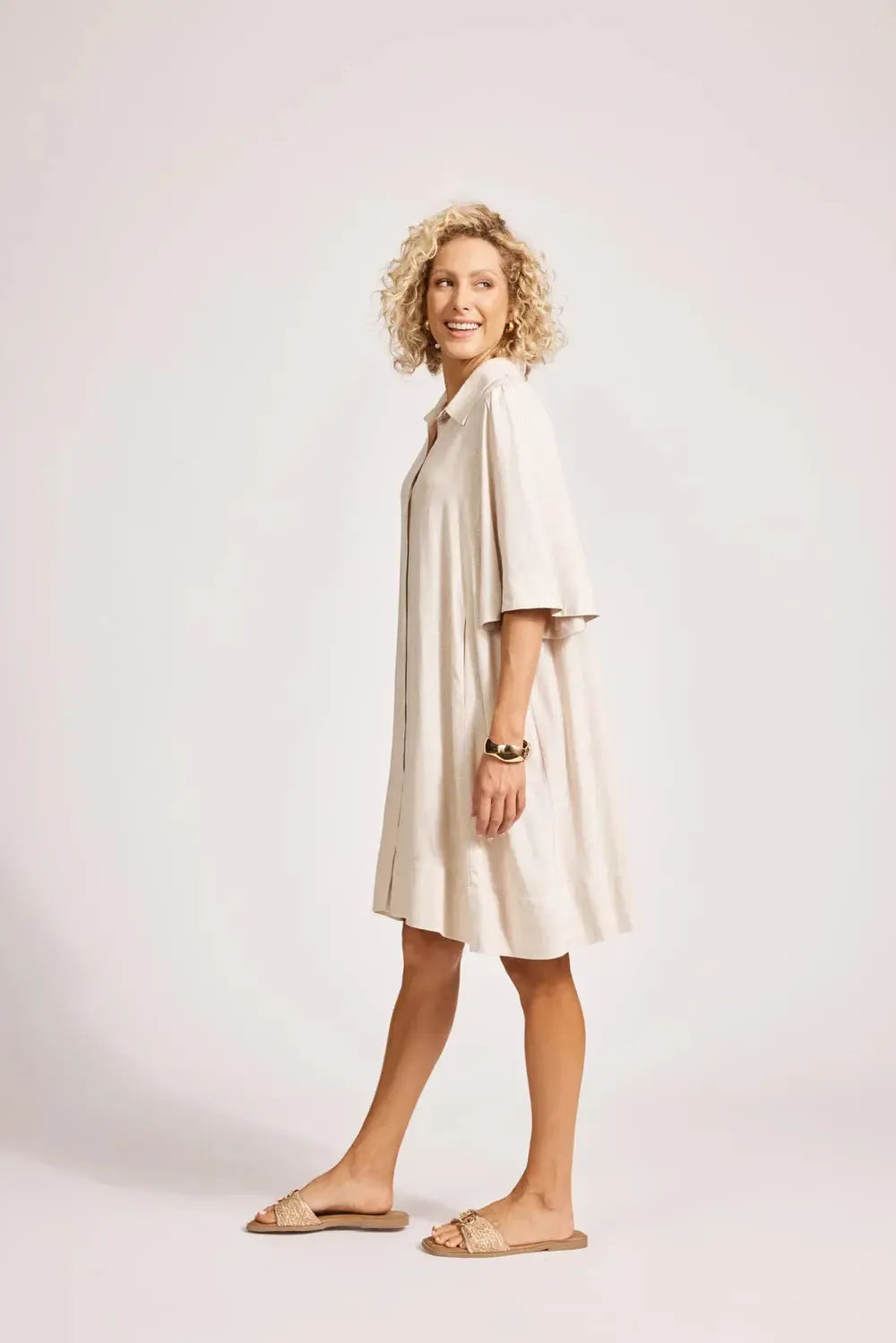 Alesia Shirt Dress - Tusk-Eb & Ive-The Bay Room