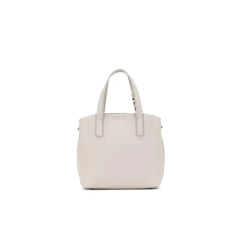 Amelie Oatmeal 2 Piece Top Handle Bag-Bags & Clutches-Black Caviar Designs-The Bay Room