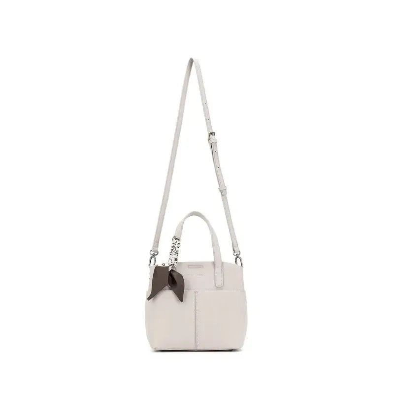 Amelie Oatmeal 2 Piece Top Handle Bag-Bags & Clutches-Black Caviar Designs-The Bay Room