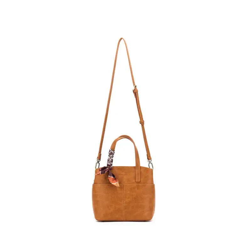 Amelie Tan 2 Piece Top Handle Bag-Bags & Clutches-Black Caviar Designs-The Bay Room