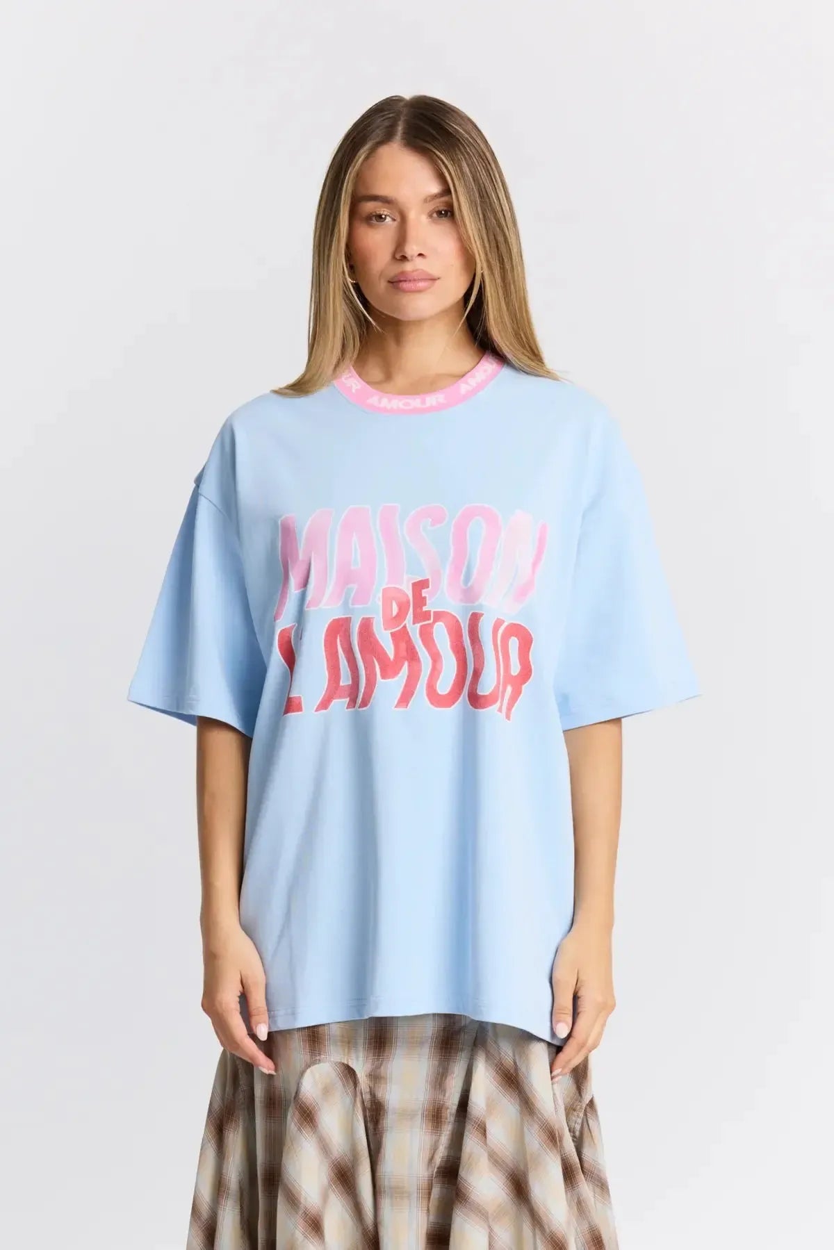 Amour L'Amour Oversize Tee-Tops-Maku Studios-The Bay Room