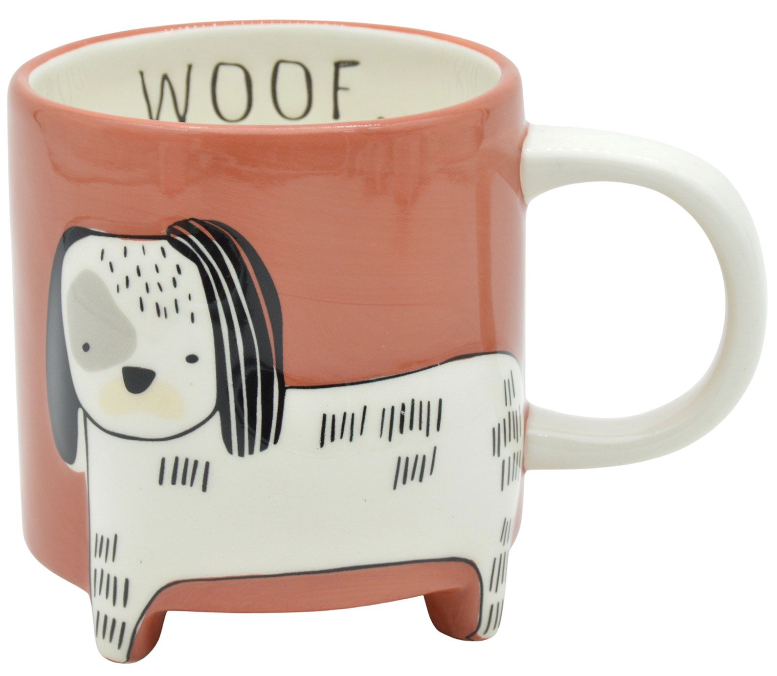 Animal Dog Mug with Legs Terracotta 10cm-Dining & Entertaining-Urban Products-The Bay Room