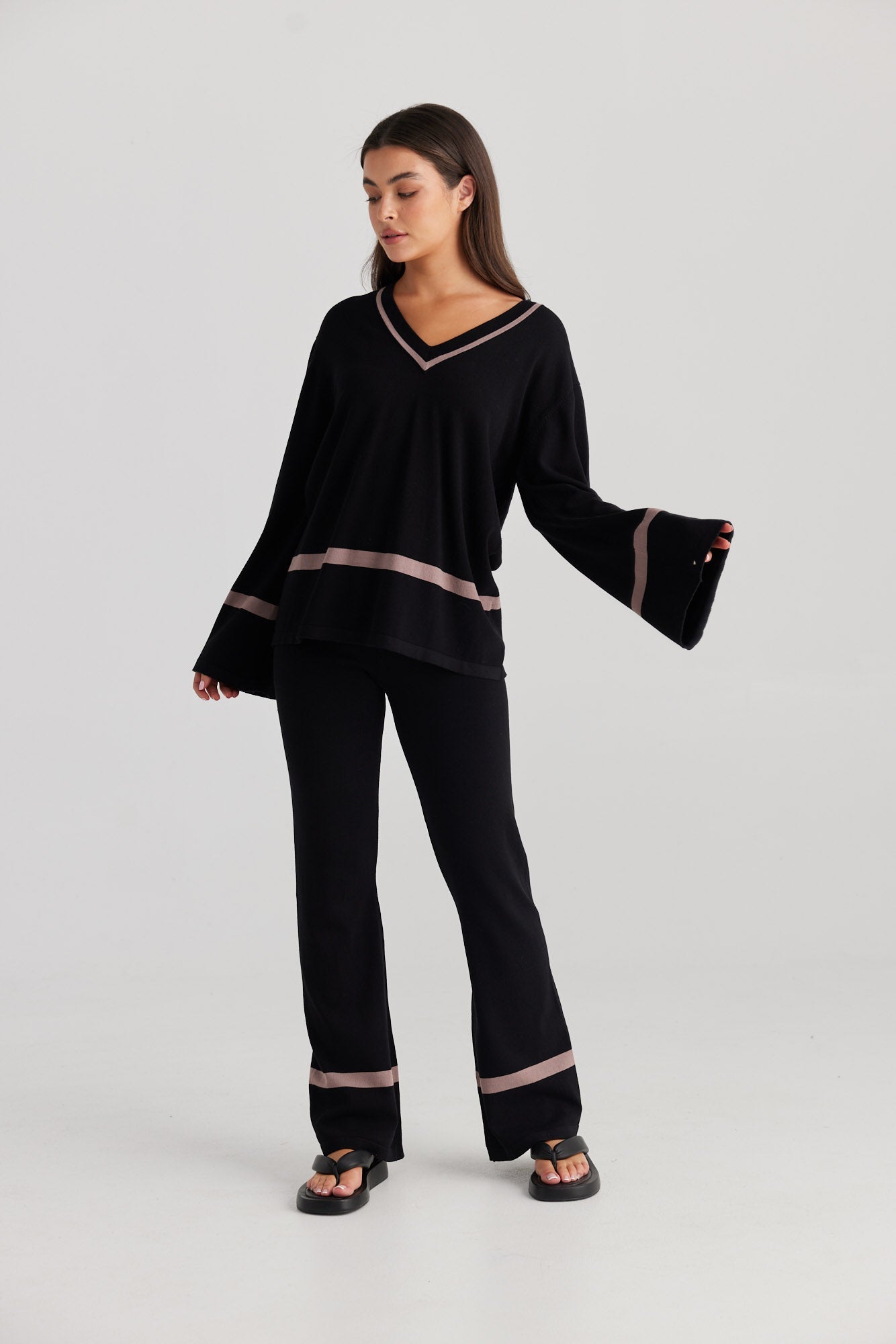 Annie Knit Top - Black-Tops-Daisy Says-The Bay Room