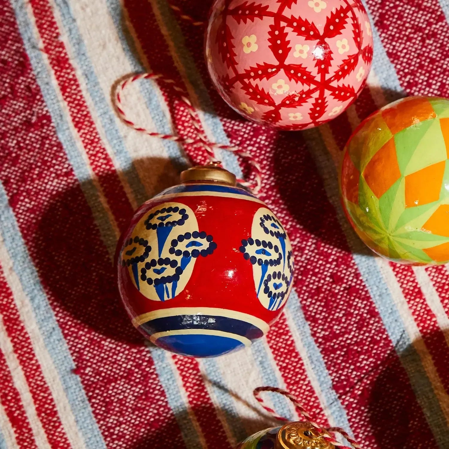 Antonella Bauble - Crimson-Christmas-Sage & Clare-The Bay Room