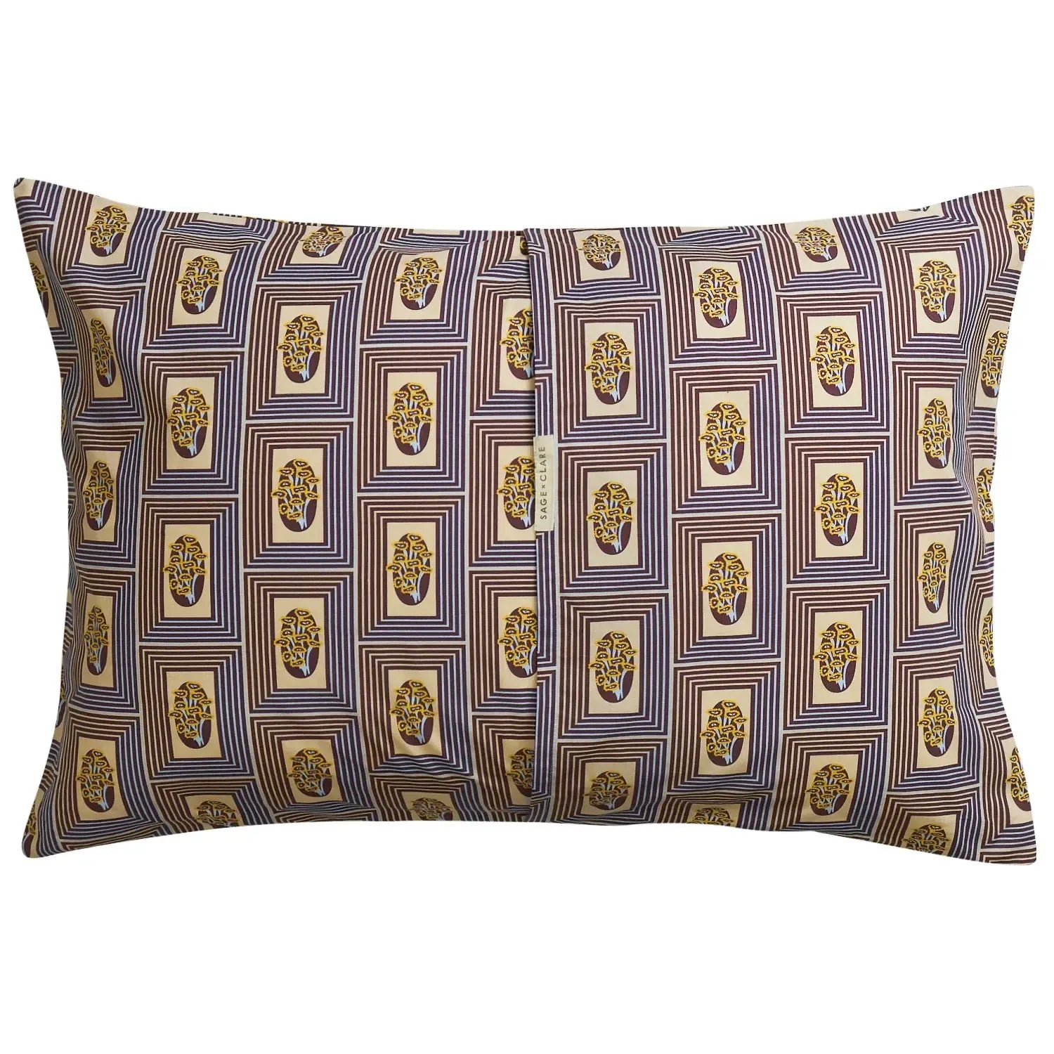 Antonella Cotton Pillowcase Set - Garnet-Soft Furnishings-Sage & Clare-The Bay Room