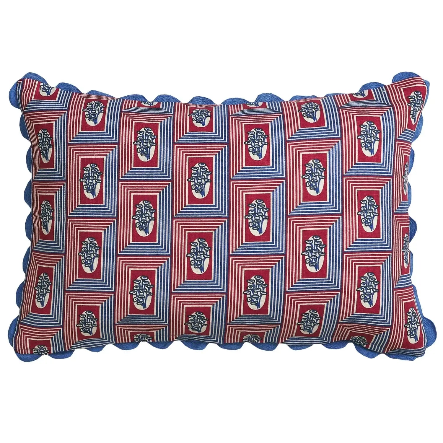 Antonella Cushion - Azure-Soft Furnishings-Sage & Clare-The Bay Room