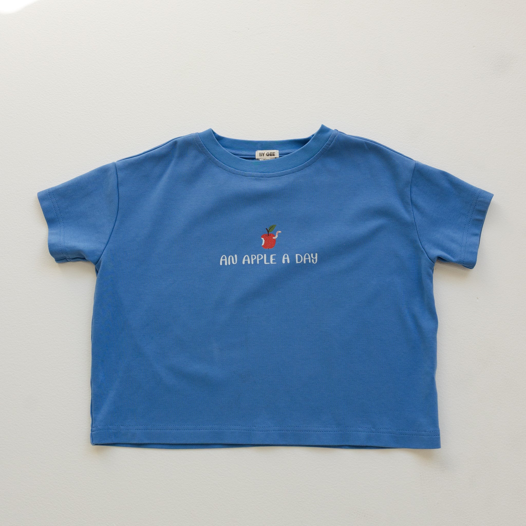 Apple Oversized Boxy Tee - Bluebird-Clothing & Accessories-BY GEE-The Bay Room