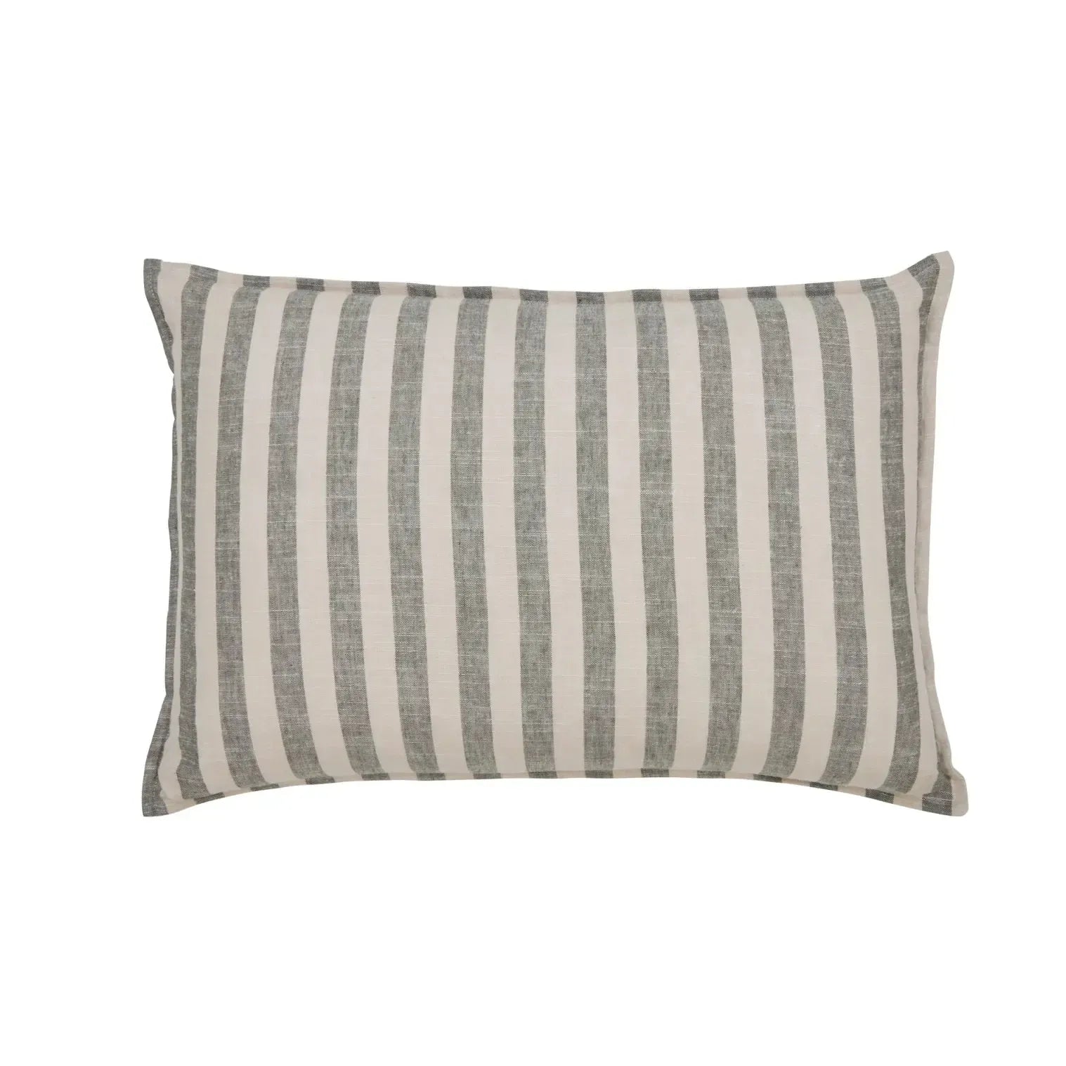 Arden Stripe Cushion 60x40cm Green-Soft Furnishings-Amalfi-The Bay Room