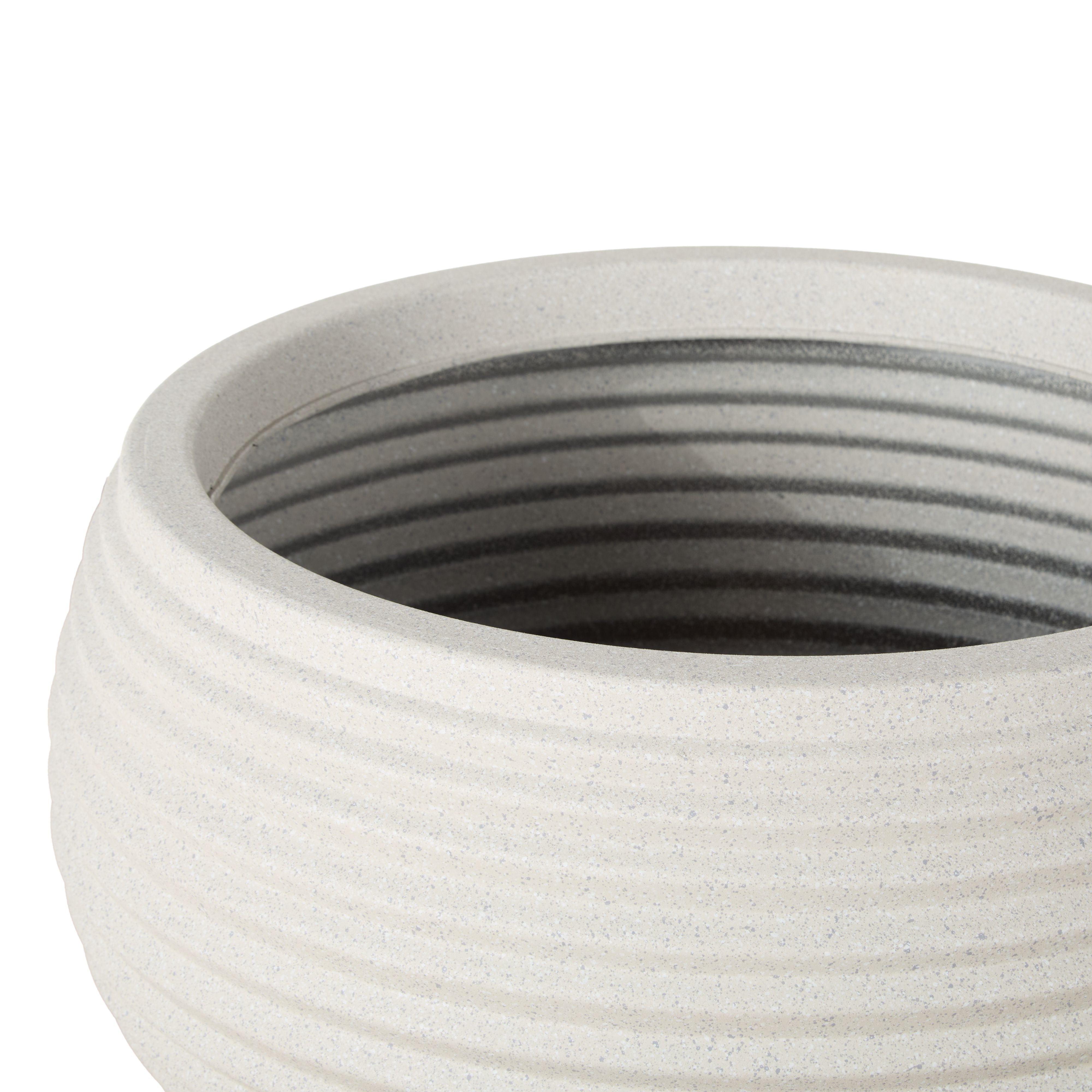 Argos Ribbed Planter - Grey-Pots, Planters & Vases-Rogue Home-The Bay Room