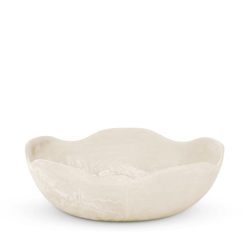 Aries Cream Resin Salad Bowl Large-Dining & Entertaining-Madras Link-The Bay Room