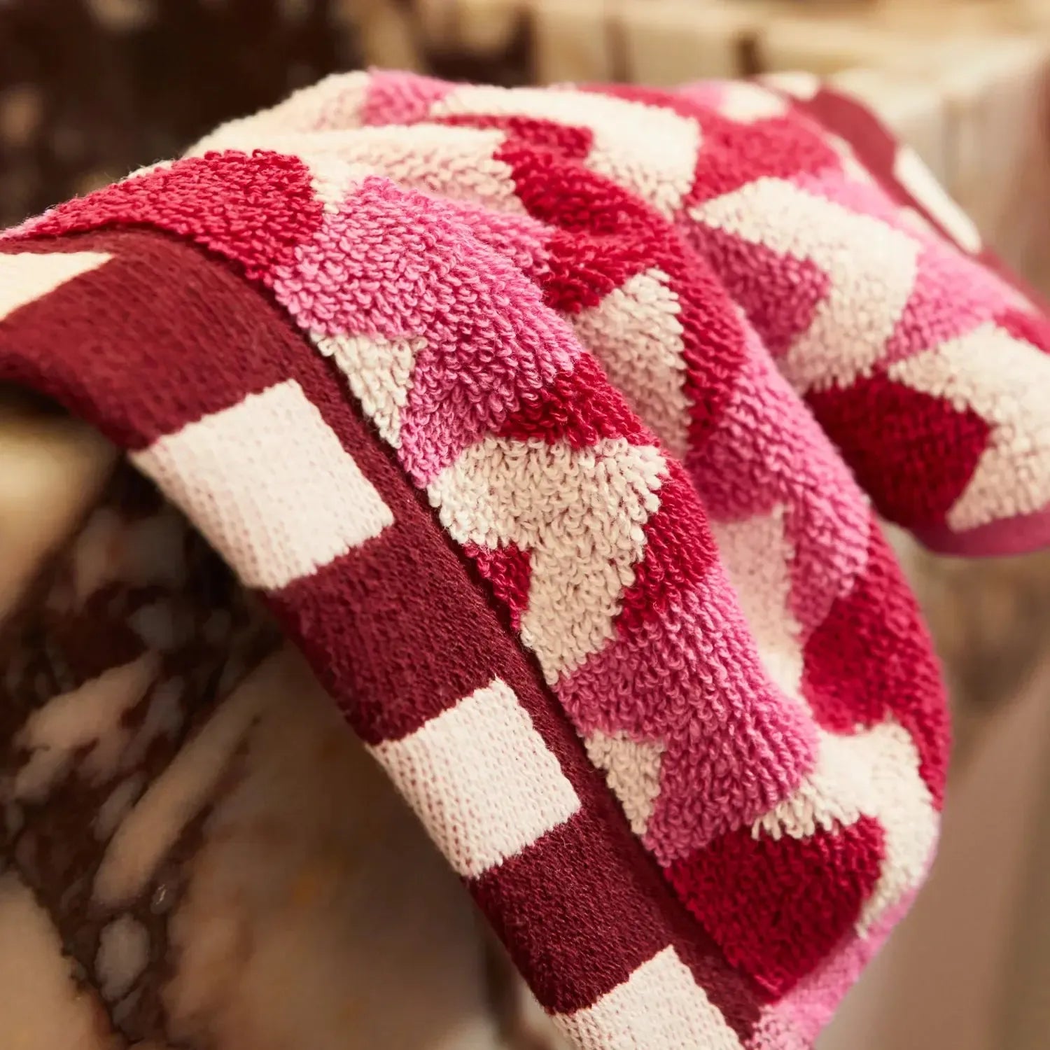 Arlette Face Washer - Fuchsia-Soft Furnishings-Sage & Clare-The Bay Room