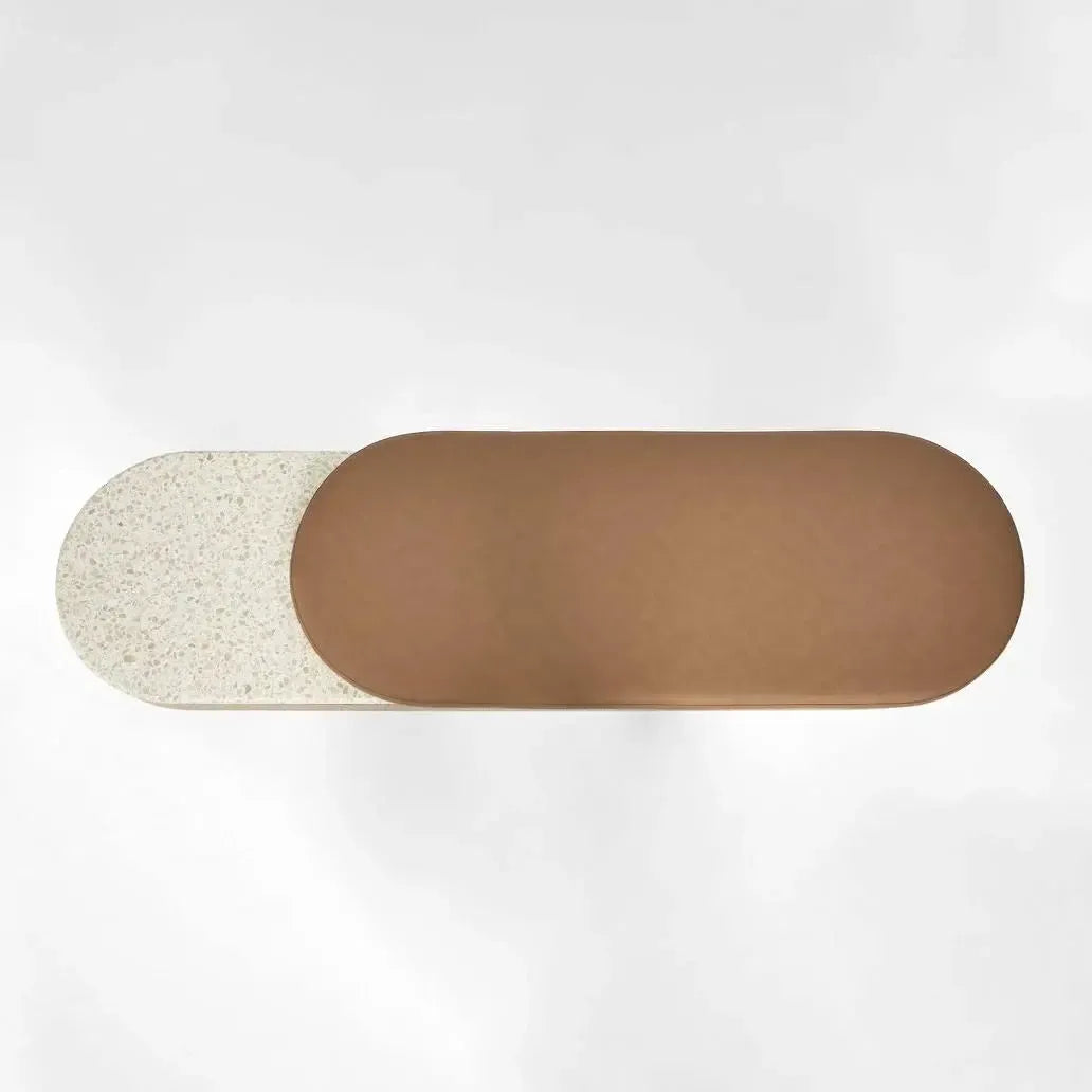 Arlo Bench Light Oak & Terrazzo-Furniture-MRD-The Bay Room