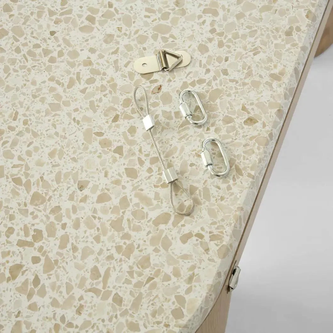 Arlo Console Light Oak & Terrazzo-Furniture-MRD Home-The Bay Room