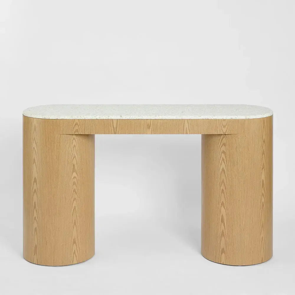Arlo Console Light Oak & Terrazzo-Furniture-MRD Home-The Bay Room
