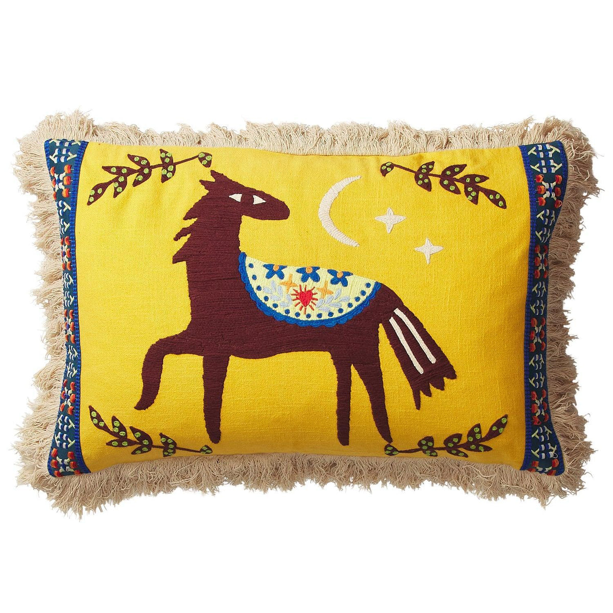 Arlo Embroidered Cushion-Soft Furnishings-Sage & Clare-The Bay Room