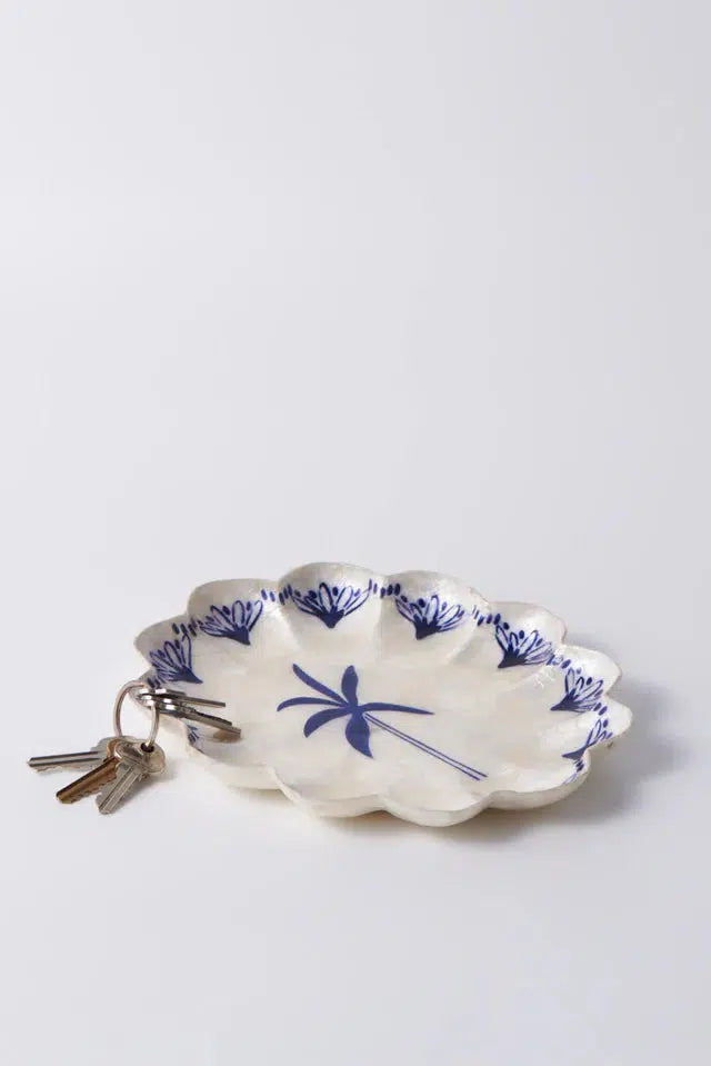 Atlantic Palm Plate-Decor Items-Jones & Co-The Bay Room