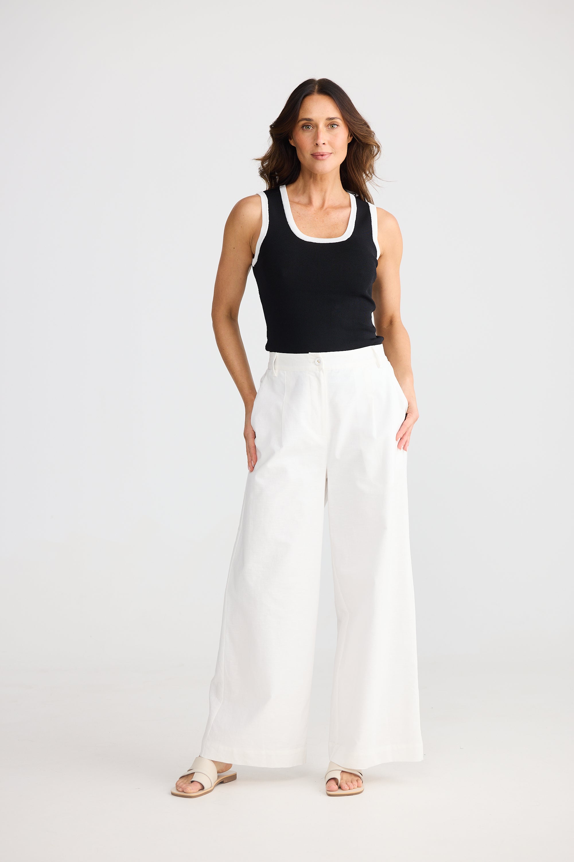 August Pant - White-Pants-Brave & True-The Bay Room