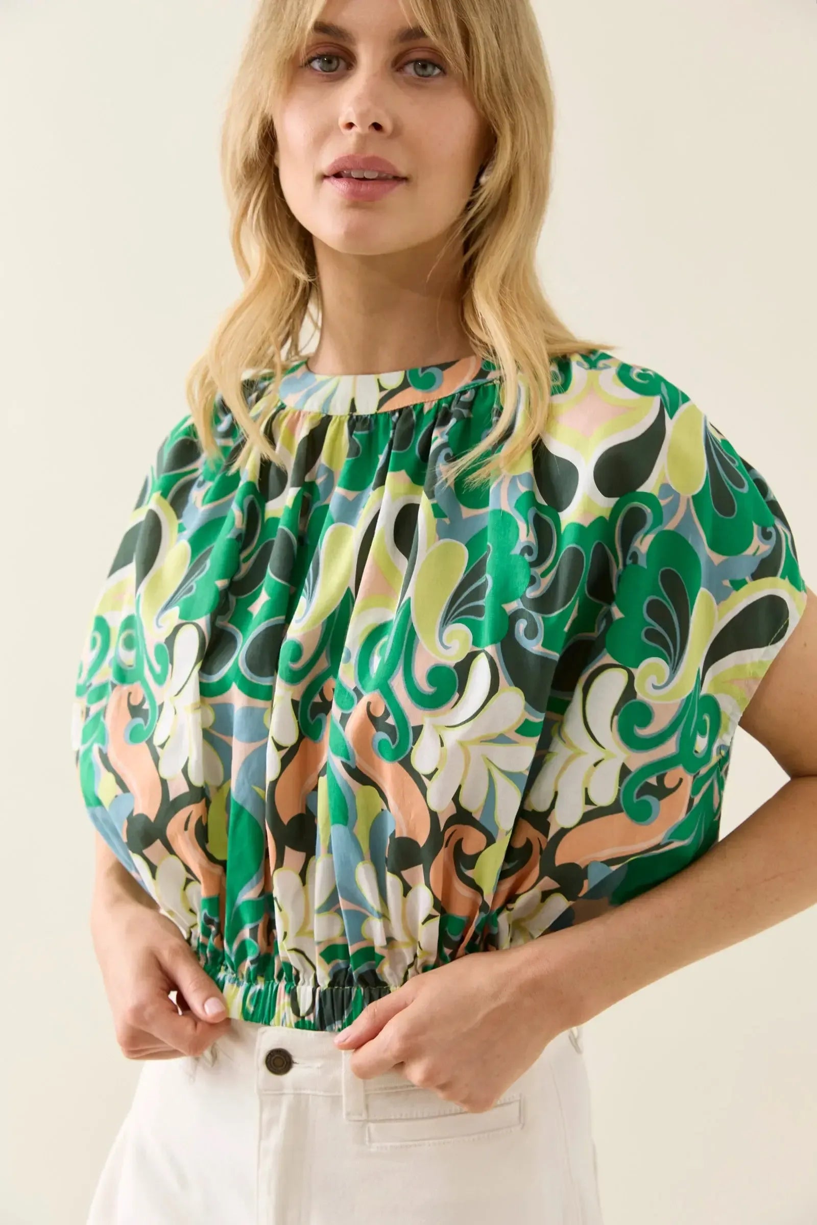 Aurora Reversible Crop Top - Paisley-Isle Of Mine-The Bay Room