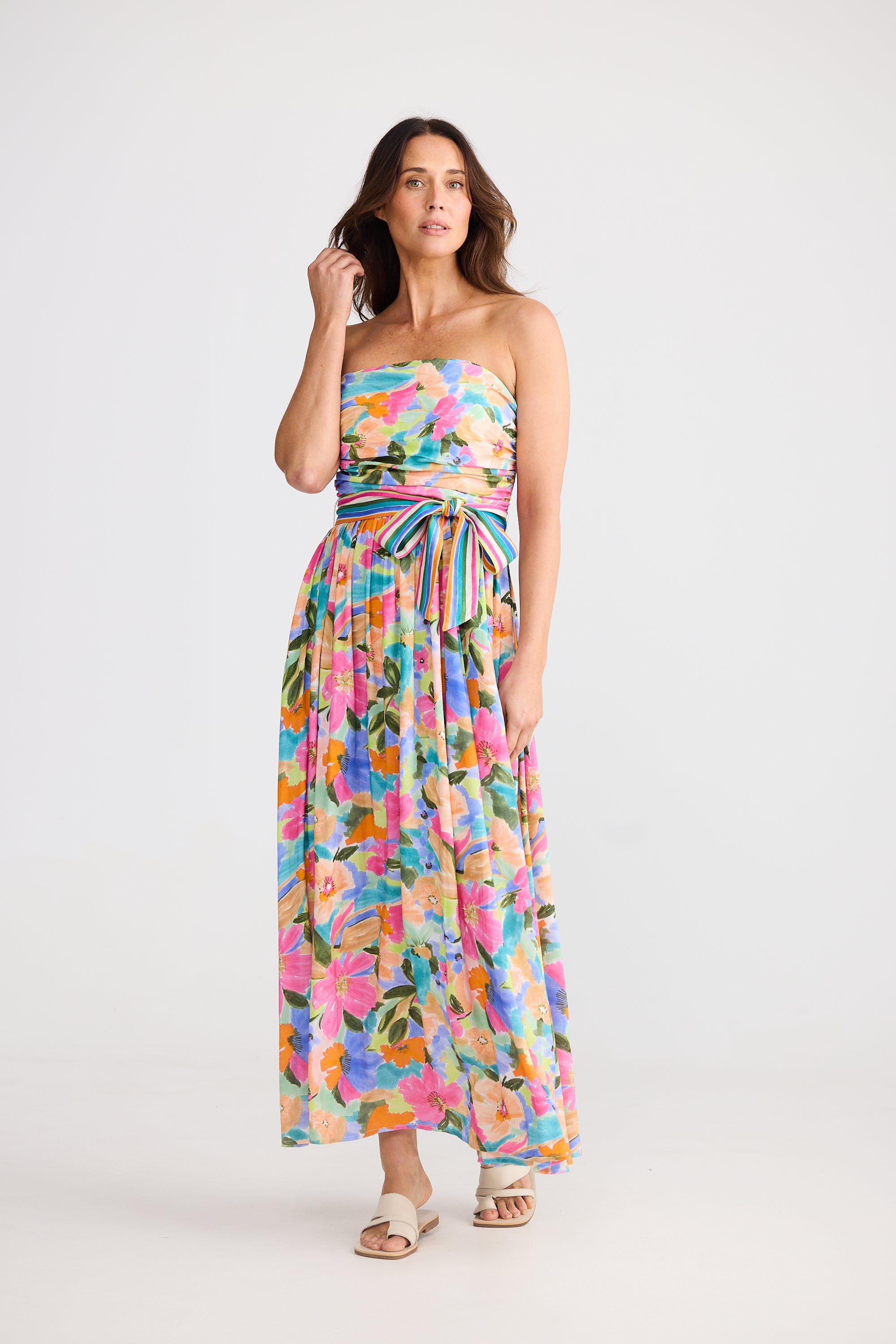 Avalon Dress - Electric Bloom-Dresses-Brave & True-The Bay Room
