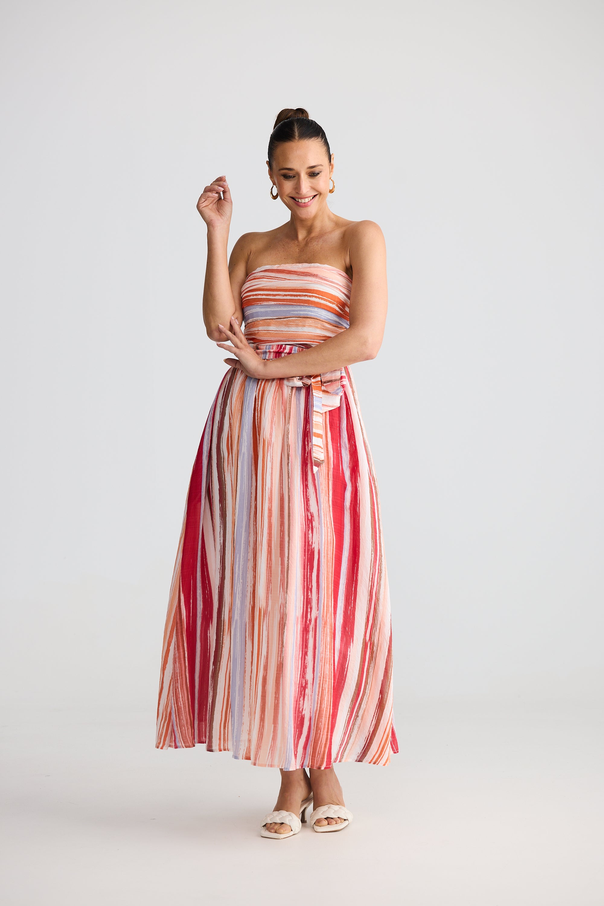 Avalon Dress - Painterly Stripe-Dresses-Brave & True-The Bay Room