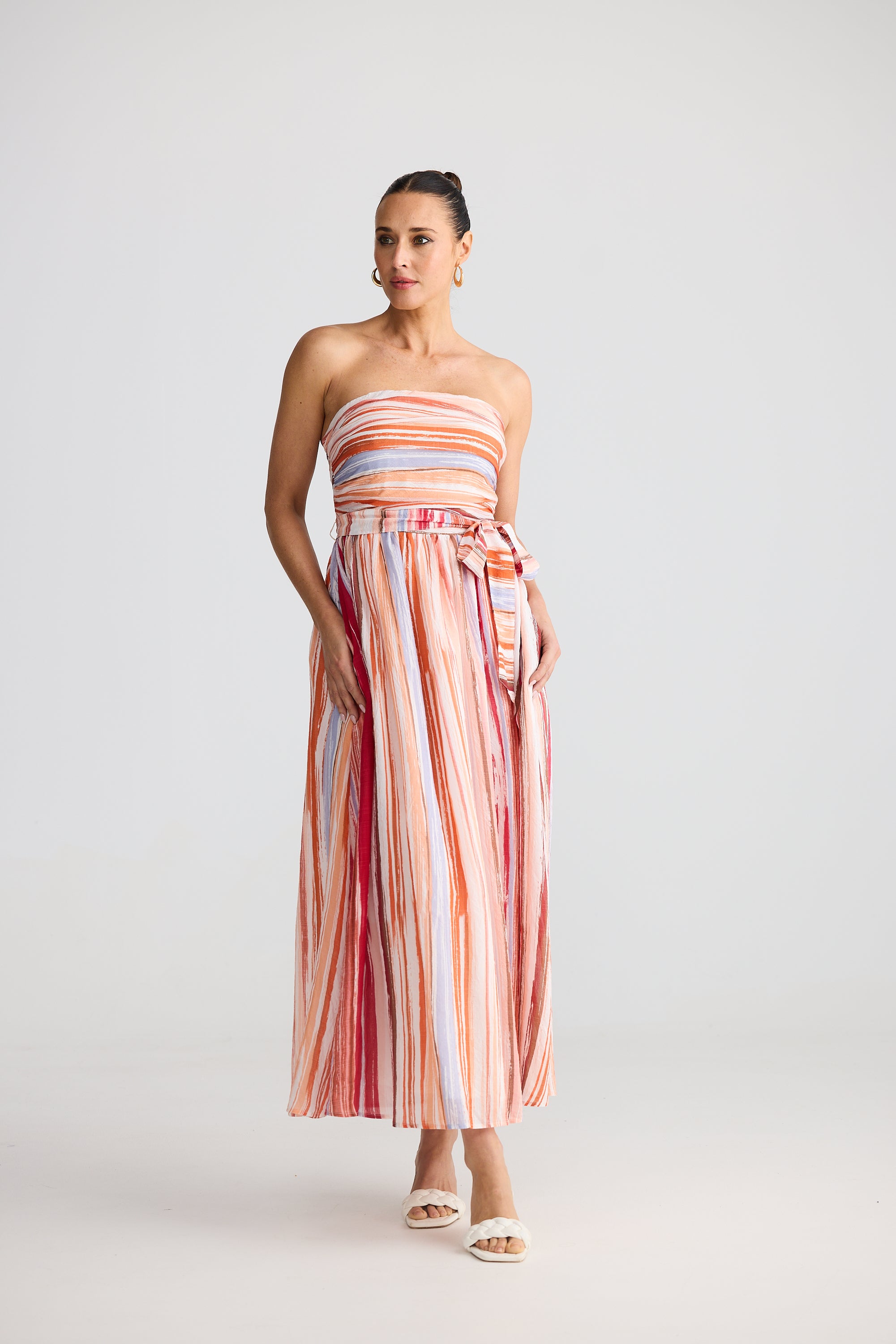 Avalon Dress - Painterly Stripe-Dresses-Brave & True-The Bay Room