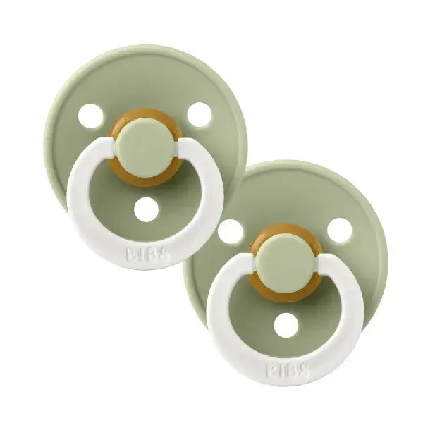 BIBS Night Glow Dummies Double Pack-Nursery & Nurture-BIBS-Size 1-Sage-The Bay Room