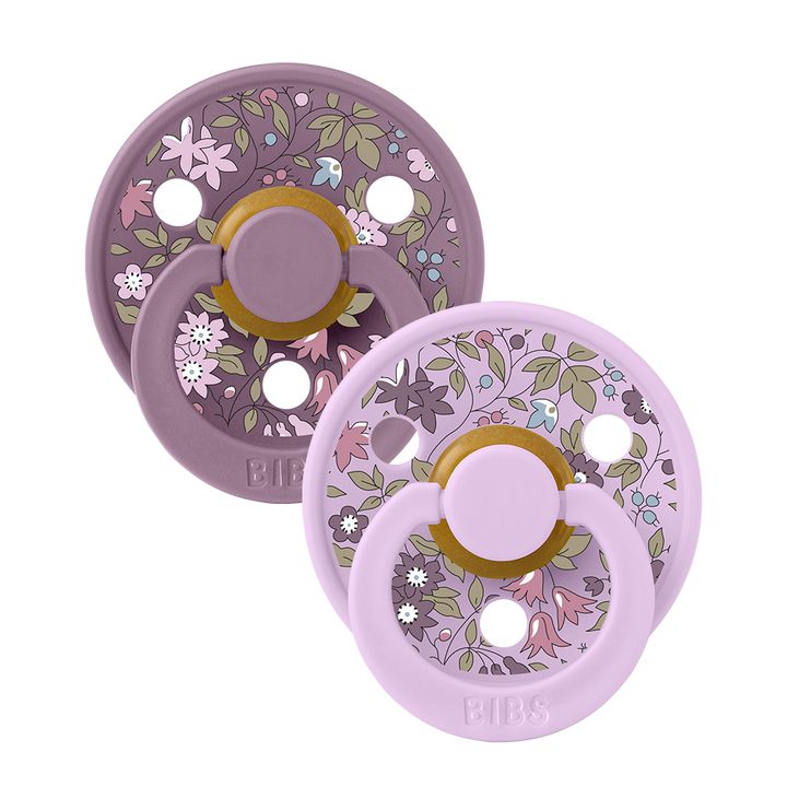 BIBS x Liberty Dummies Double Pack - Size 1-Nursery & Nurture-BIBS-Chamomile Lawn/Violet Sky-The Bay Room