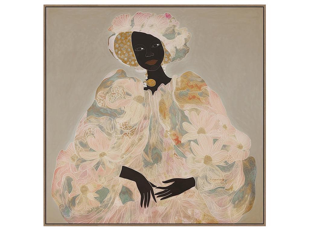 Babassu A Framed Canvas 100x100cm - Oak-Wall Decor-Robert Mark-The Bay Room