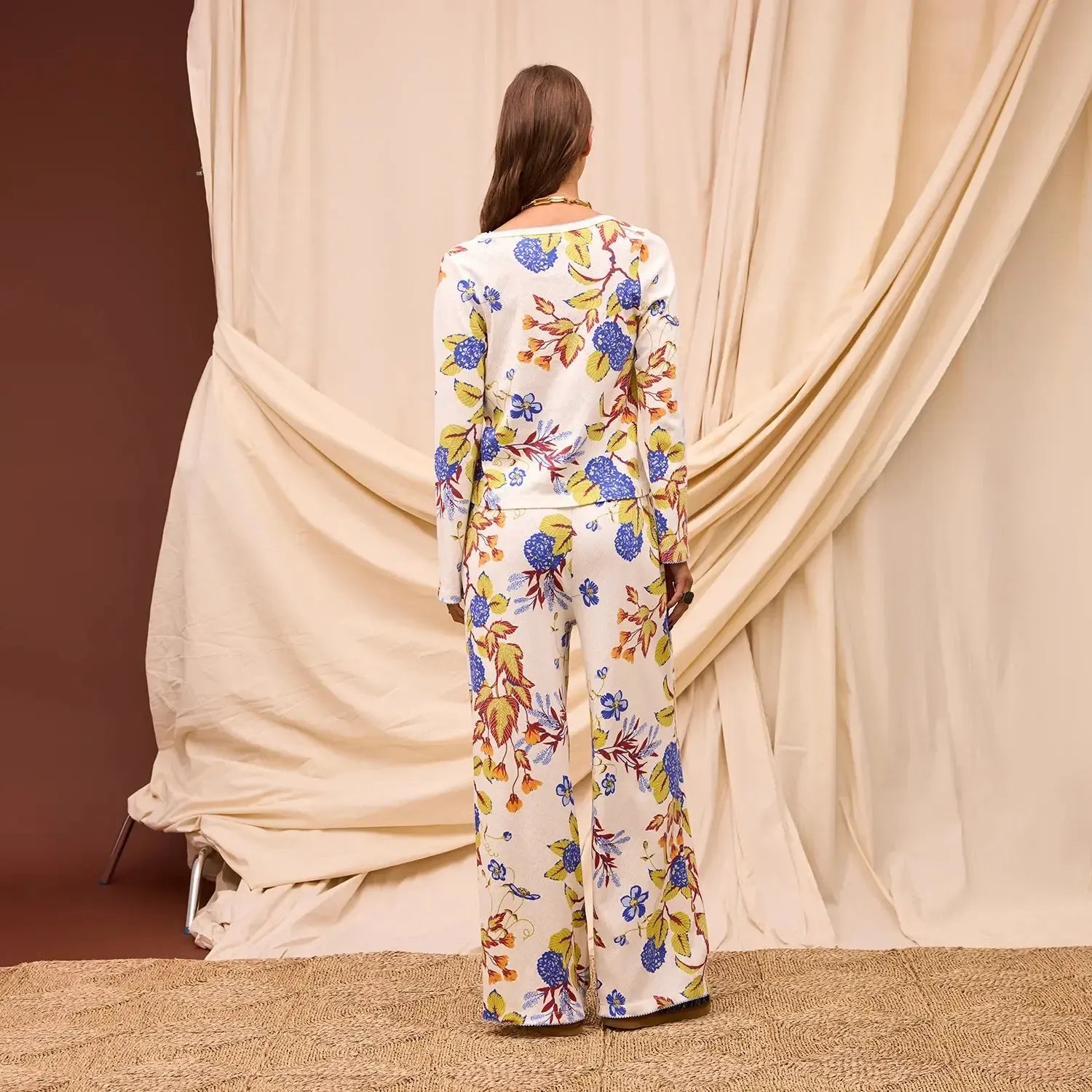 Babette Pointelle Pyjama Set-Sleepwear & Robes-Sage & Clare-The Bay Room