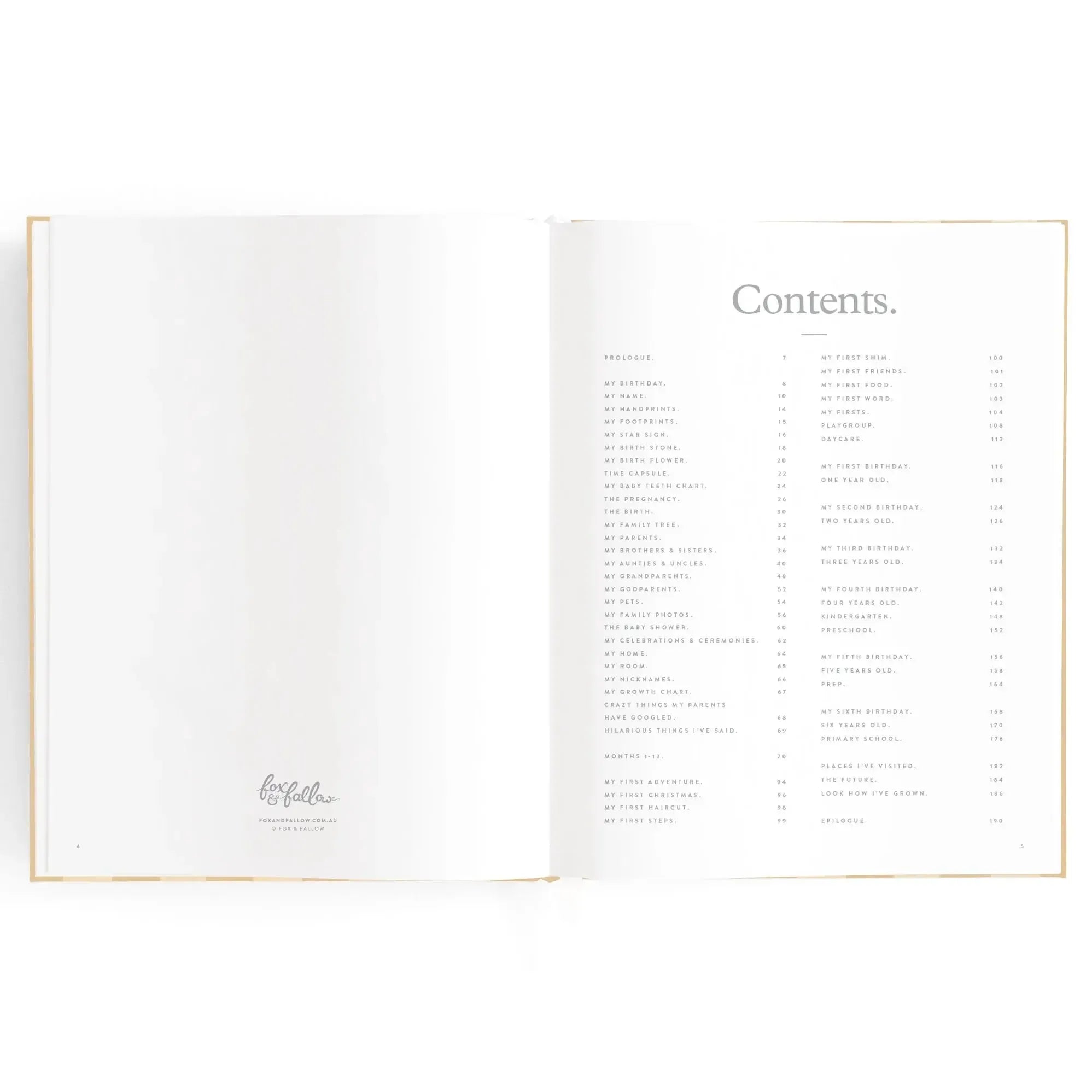 Baby Book Coffee Stripe-Nursery & Nurture-Fox & Fallow-The Bay Room