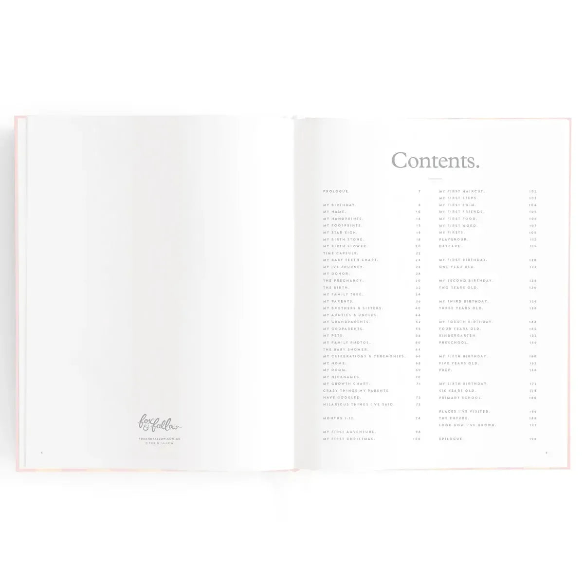 Baby Book Petal Stripe - 3rd Edition-Nursery & Nurture-Fox & Fallow-The Bay Room