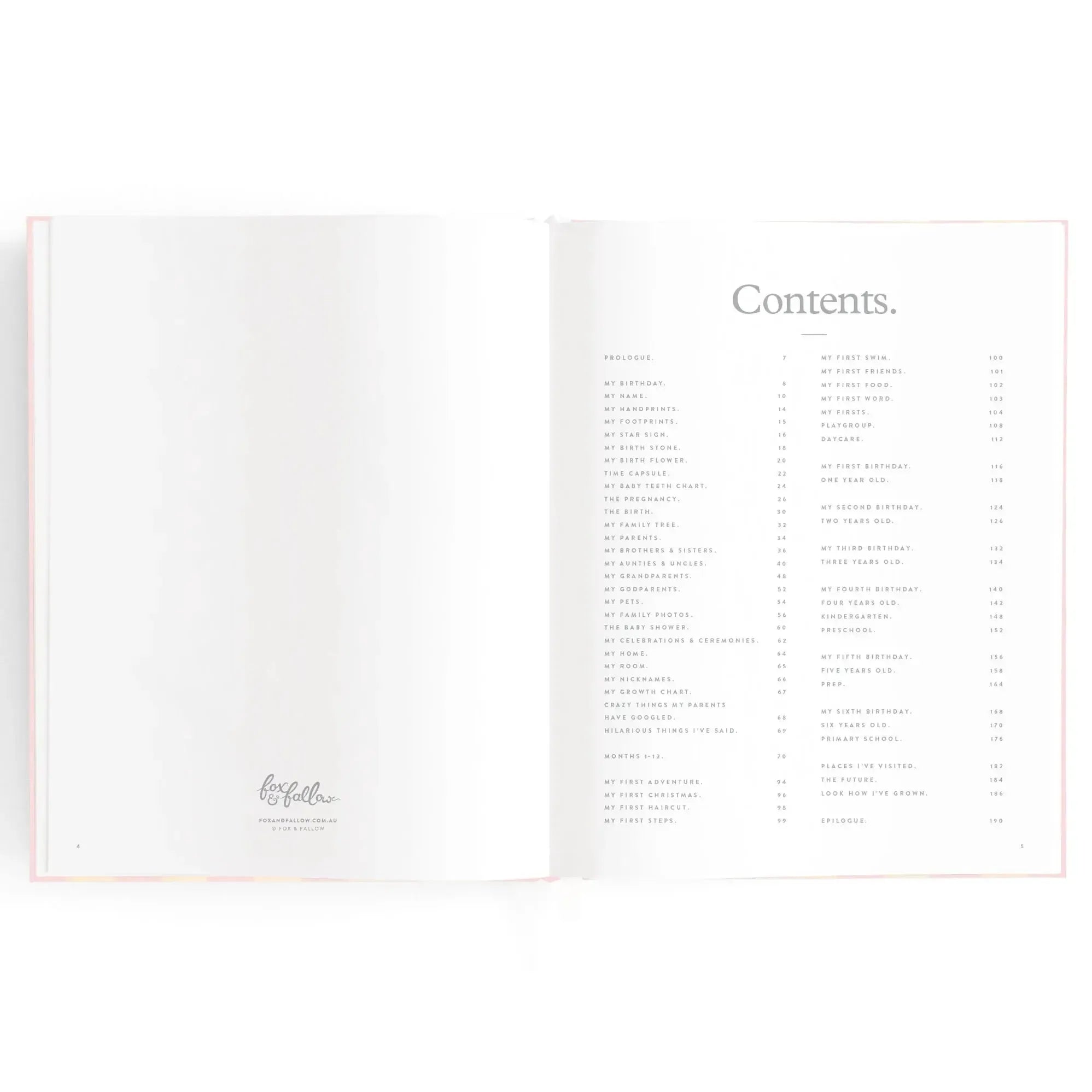 Baby Book Petal Stripe-Nursery & Nurture-Fox & Fallow-The Bay Room