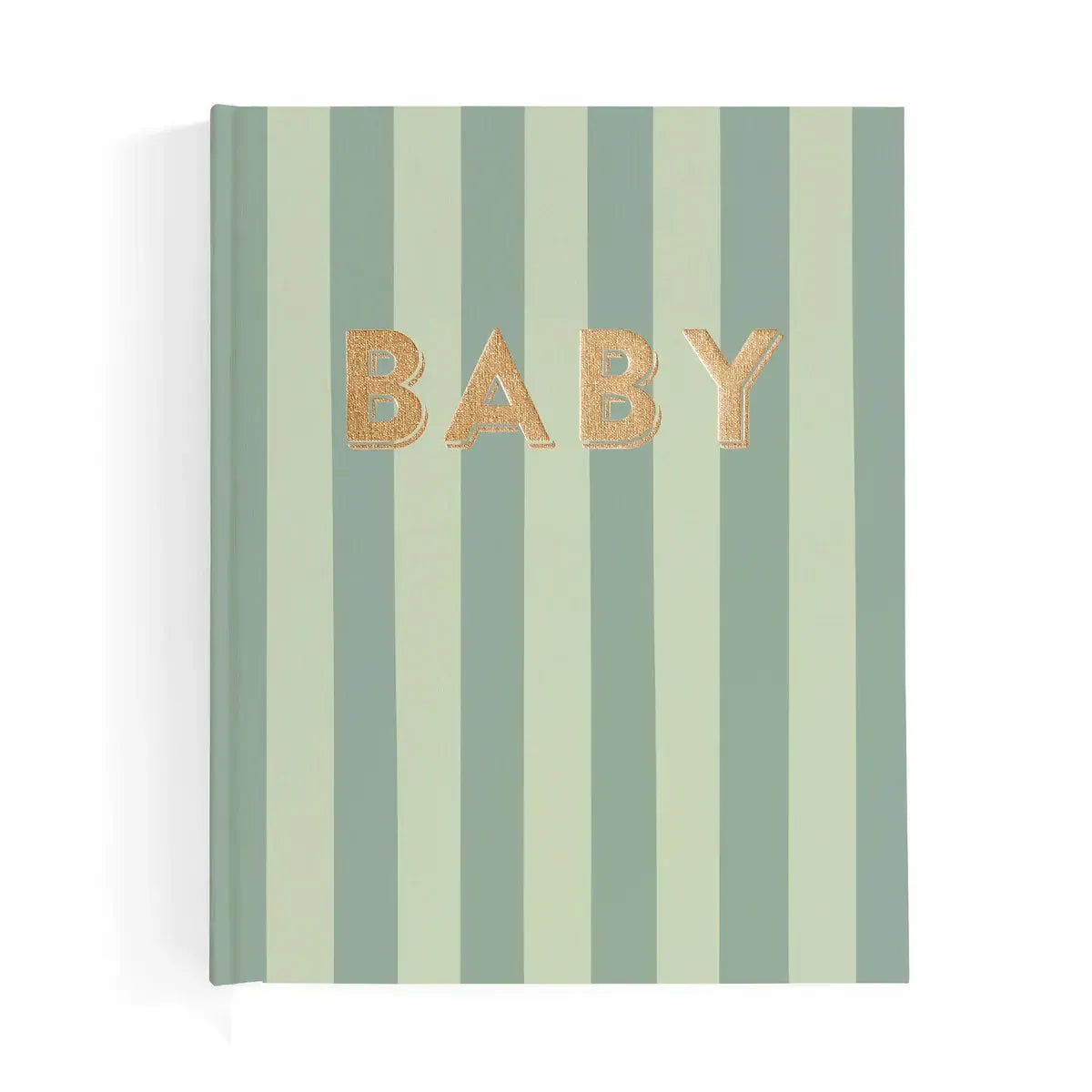 Baby Book Sage Stripe - 3rd Edition-Nursery & Nurture-Fox & Fallow-The Bay Room