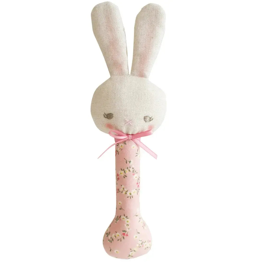 Baby Bunny Stick Rattle - Posy Heart-Toys-Alimrose-The Bay Room