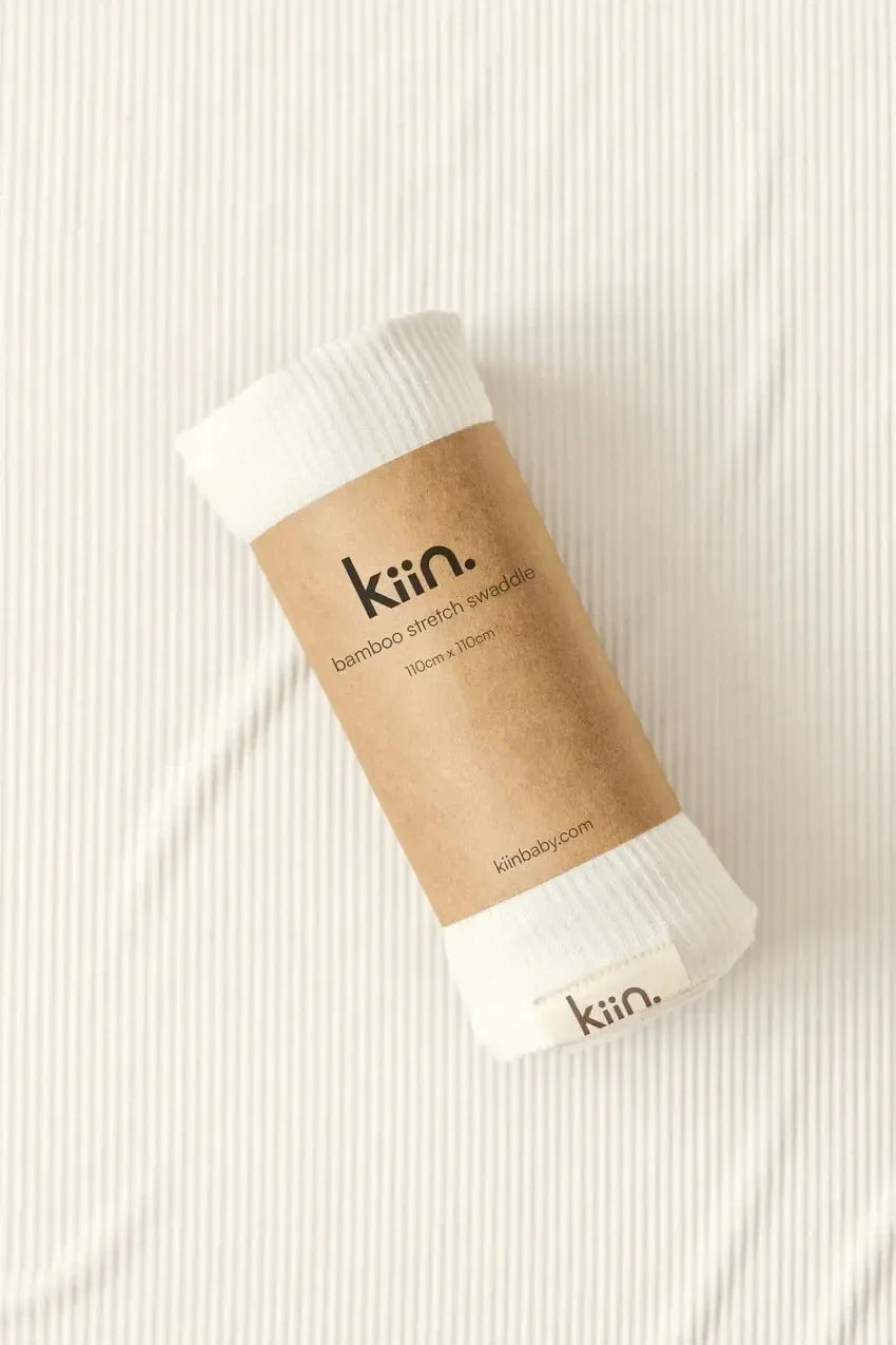 Bamboo Stretch Swaddle - Ivory-Nursery & Nurture-Kiin-The Bay Room