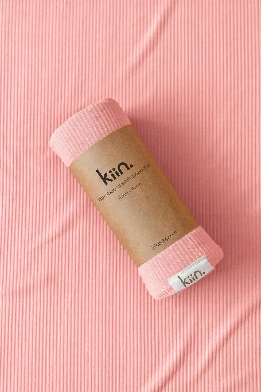 Bamboo Stretch Swaddle - Peony-Nursery & Nurture-Kiin-The Bay Room