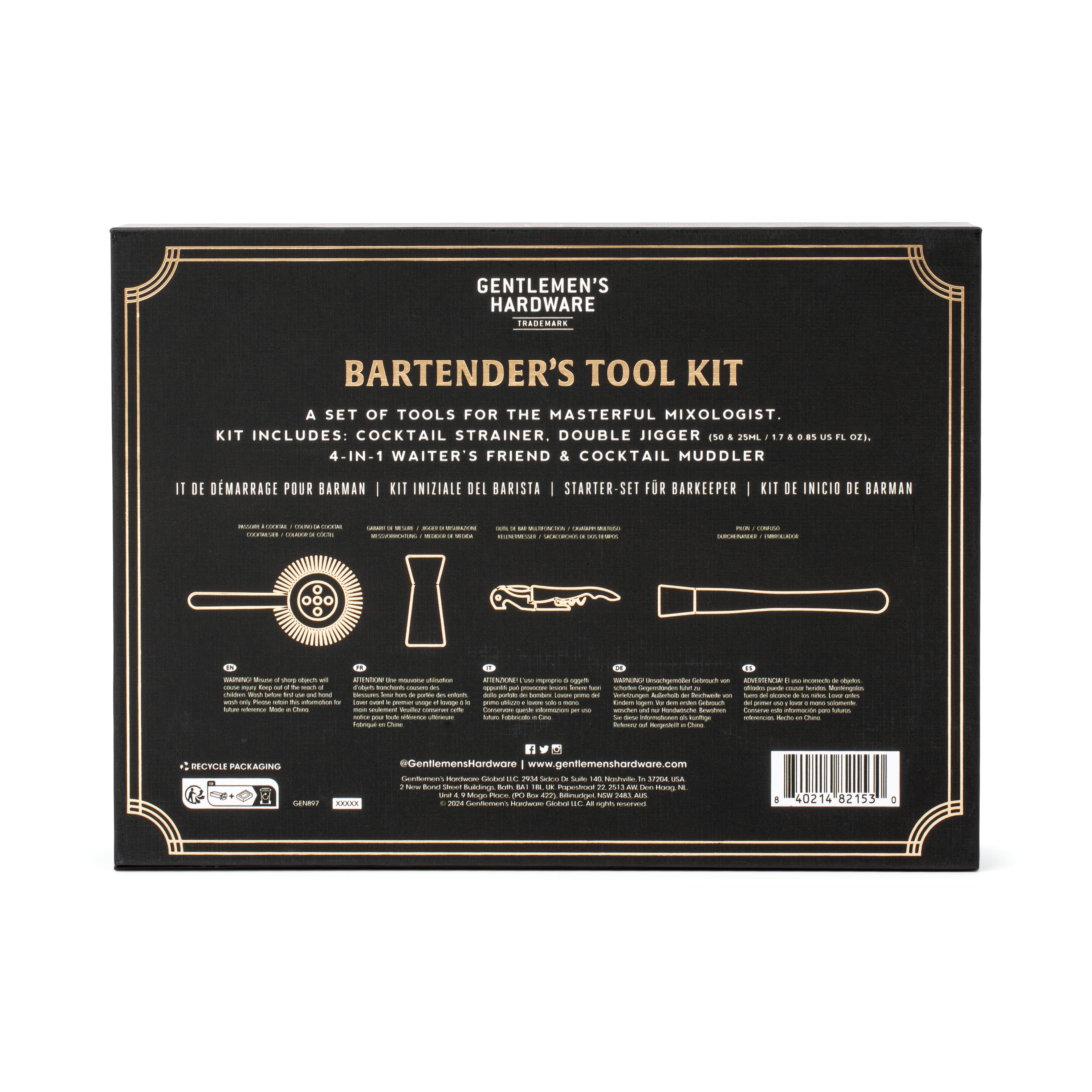 Bartenders Kit-Dining & Entertaining-Gentlemen's Hardware-The Bay Room