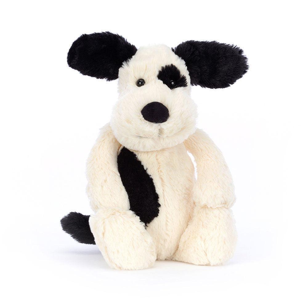 Bashful Black & Cream Puppy Medium-Toys-Jellycat-The Bay Room