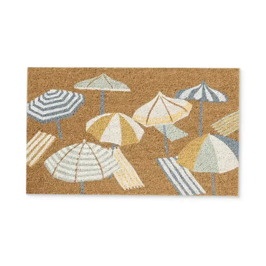 Beach Umbrella Doormat 45x75cm-Floor Rugs & Doormats-Madras Link-The Bay Room