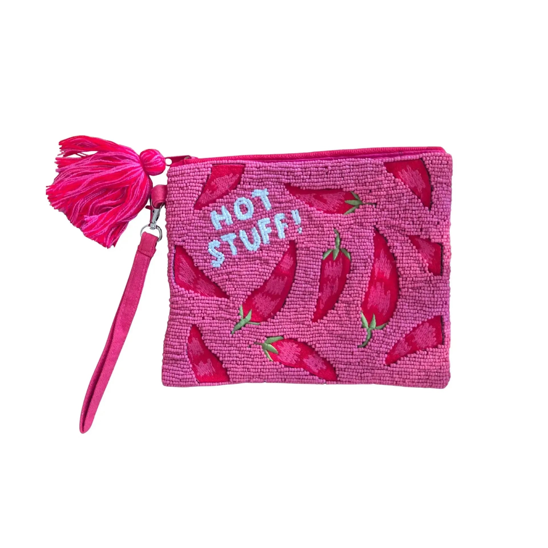 Beaded Hot Stuff Wristlet Purse-Bags & Clutches-Zoda-The Bay Room