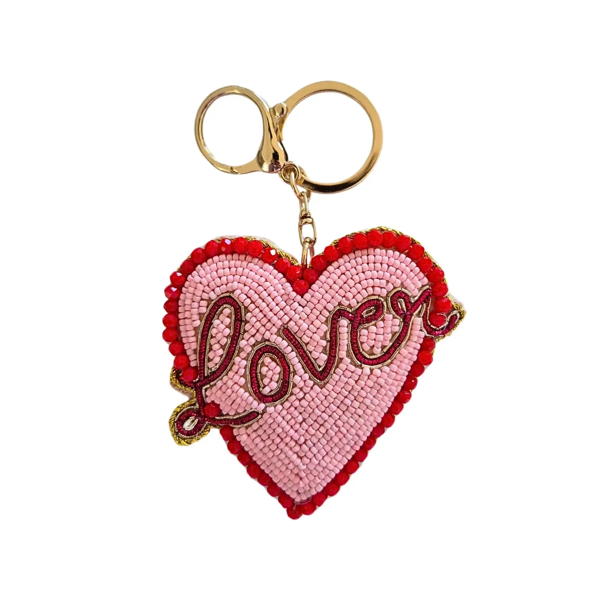 Beaded Keychain Love-Keyrings-Zoda-The Bay Room