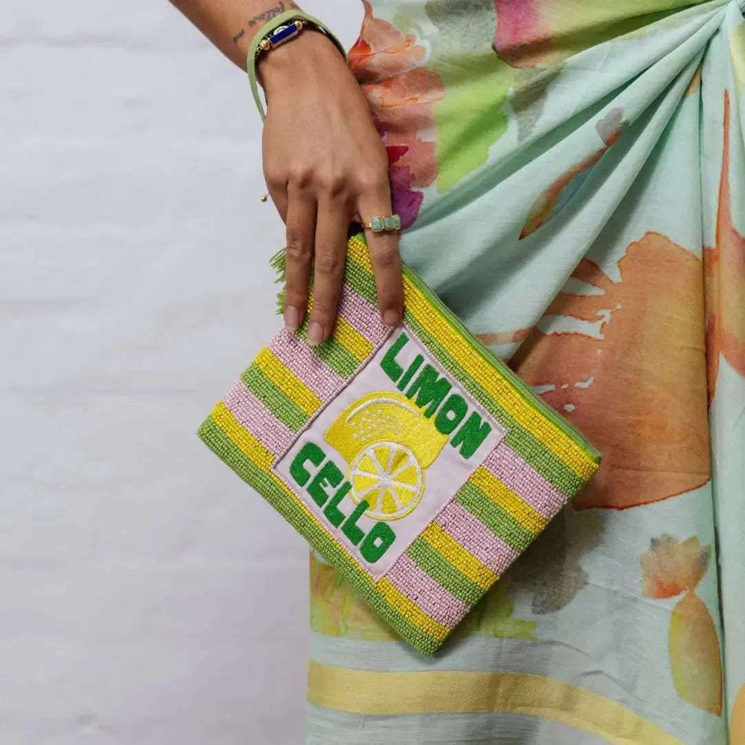 Beaded Limon Cello Purse-Bags & Clutches-Zoda-The Bay Room