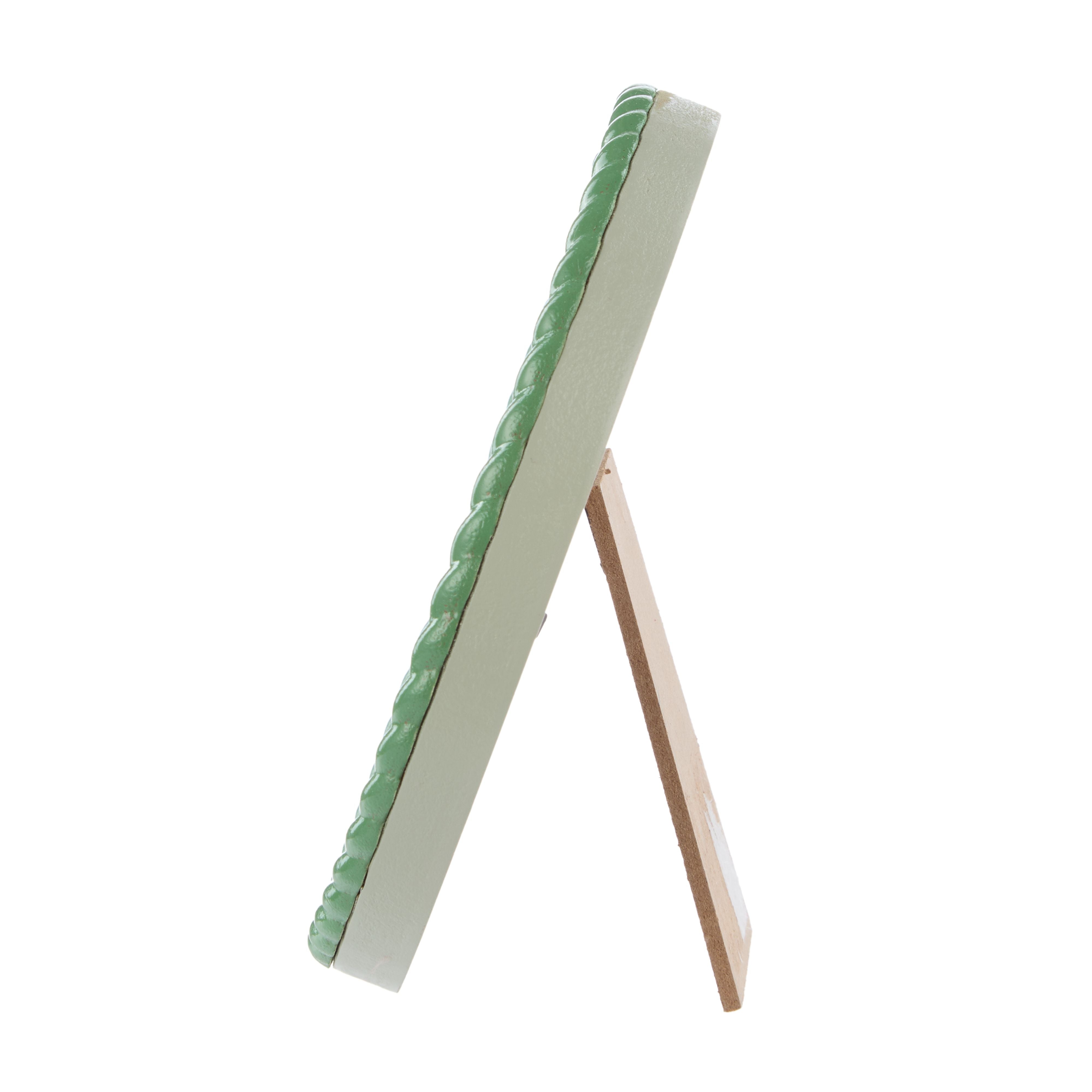 Bec Round Photo Frame 14x14x1.5cm Green-Decor Items-Emporium-The Bay Room