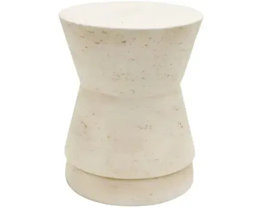 Belushi MGO Side Table 36x44cm - Textured Cream-Furniture-Robert Mark-The Bay Room