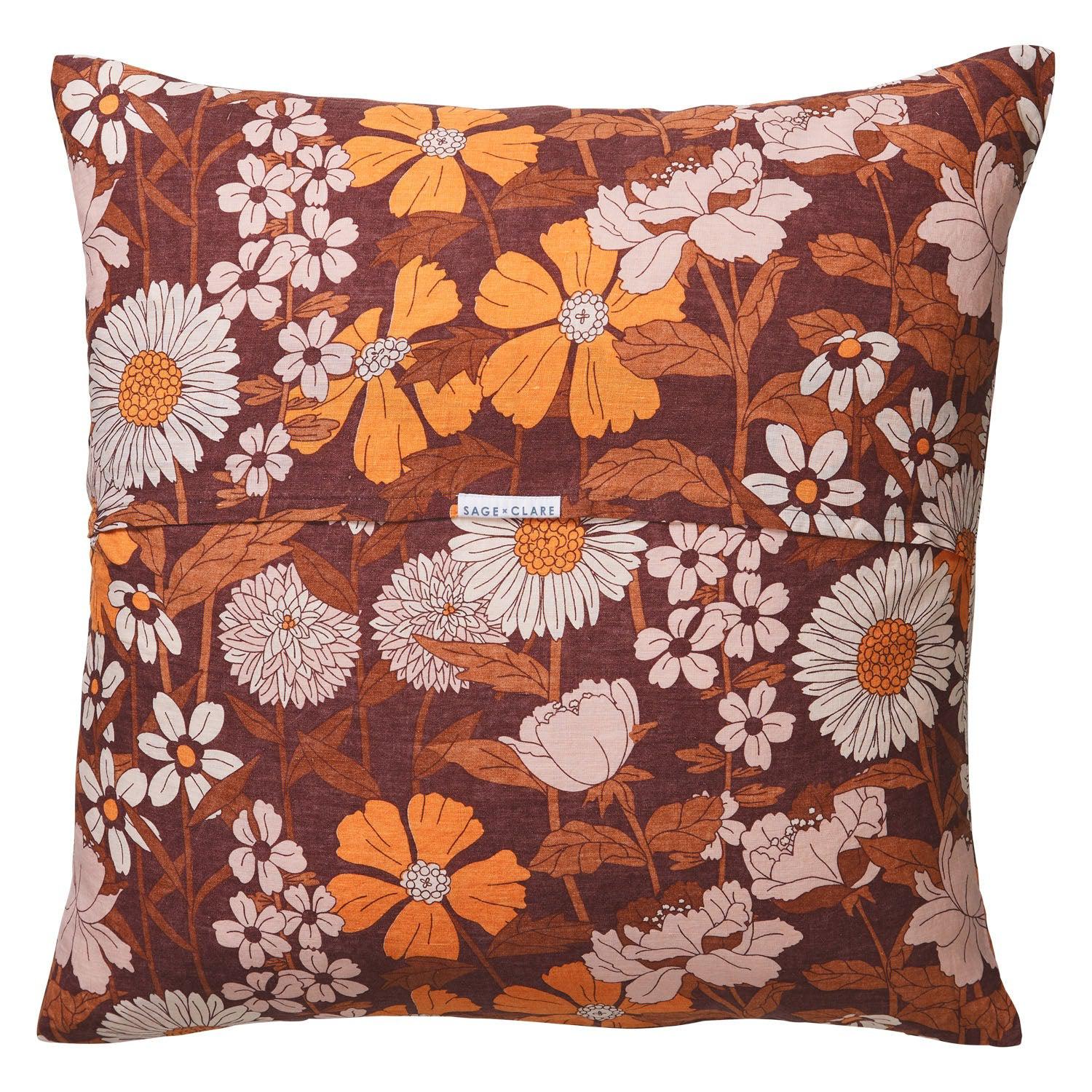 Benita Linen Euro Pillowcase Set-Soft Furnishings-Sage & Clare-The Bay Room