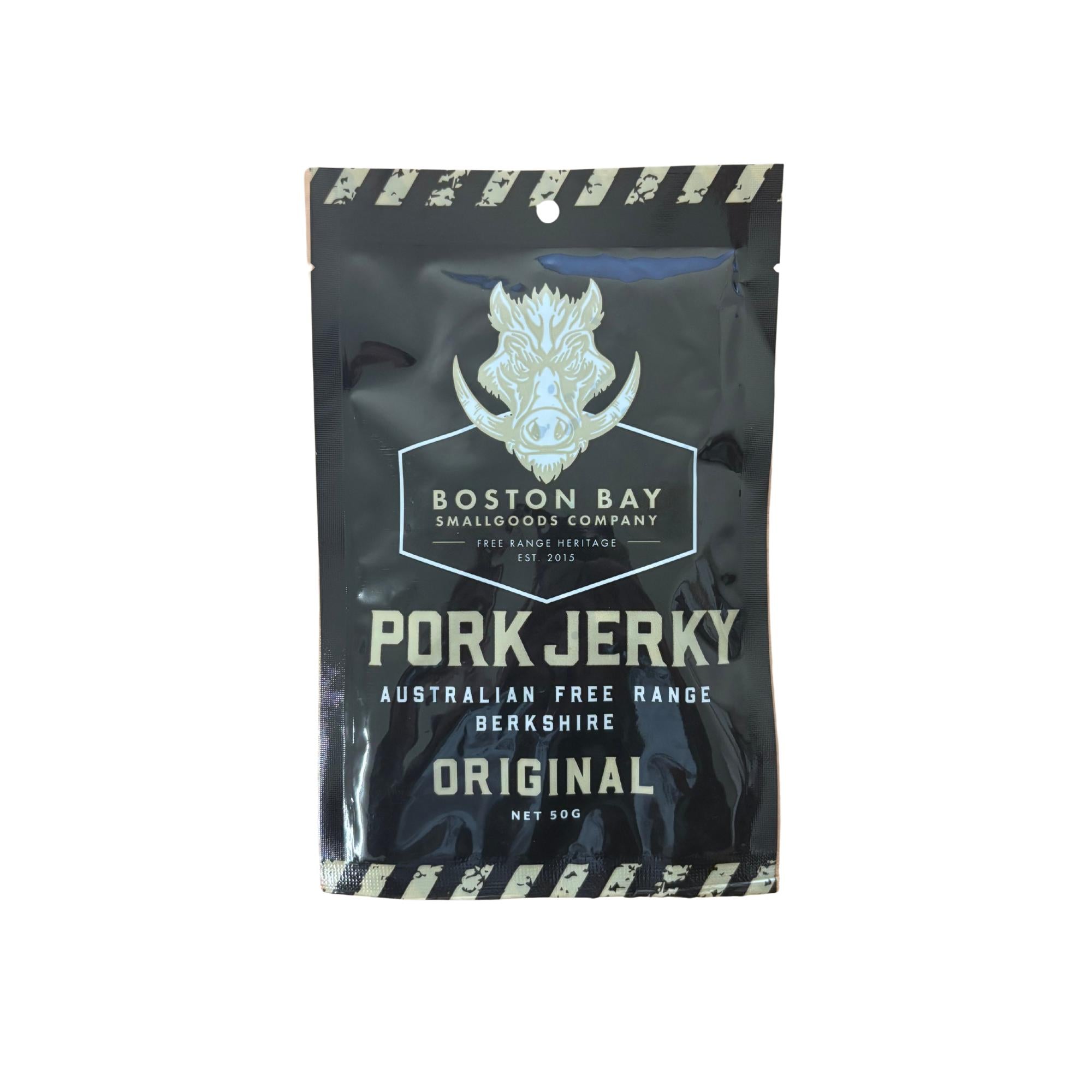 Berkshire Pork Jerky 50g-Gourmet Food & Drink-Boston Bay Smallgoods-The Bay Room
