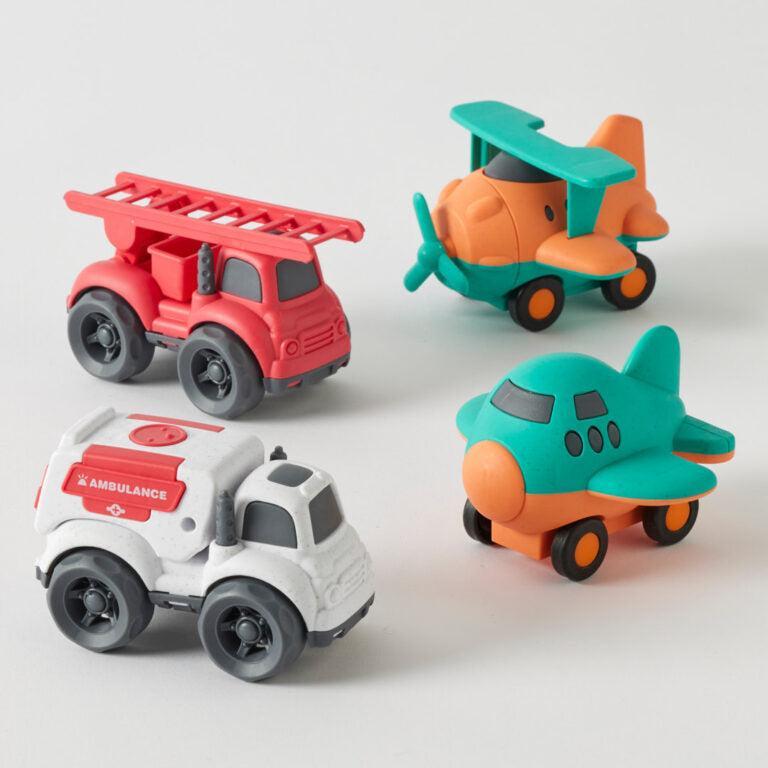 Bioplastic Vehicle Set-Toys-Jiggle & Giggle-Plane & Cars-The Bay Room