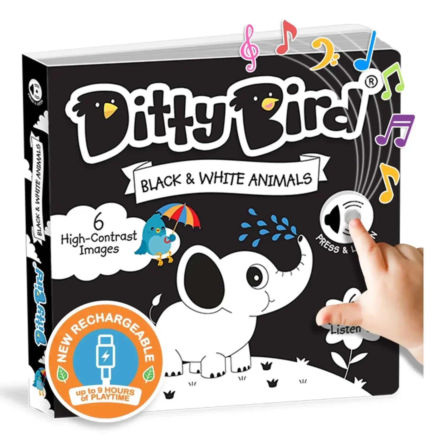 Black and White Animals-Nursery & Nurture-Ditty Bird-The Bay Room